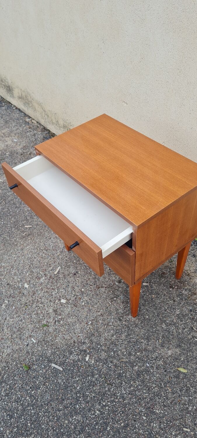 Scandinavian bedside table 1970
