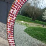 Vintage ceramic mirror from the 1960s.