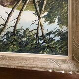 Oil on seaside canvas signed L. GUERNY