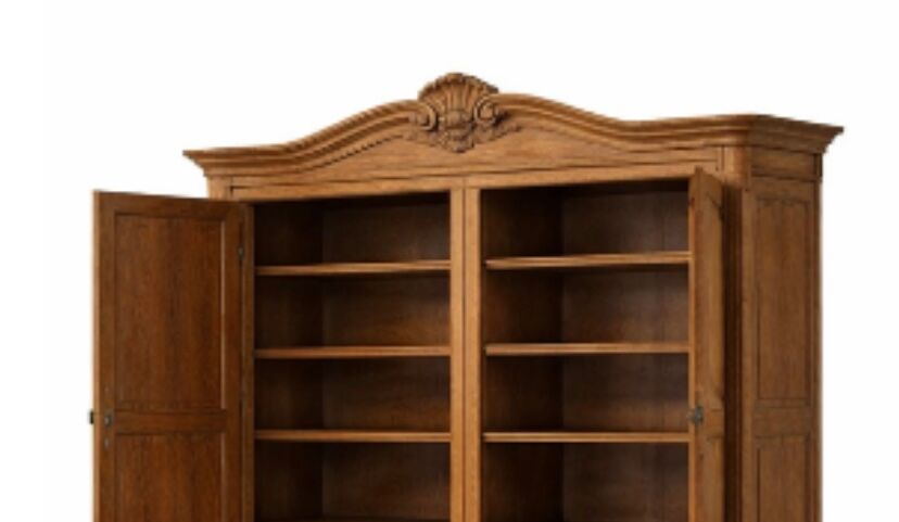 Sanded antique wardrobe