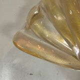 Venetian Wall Lamp in Gilded Murano Glass Circa 1980