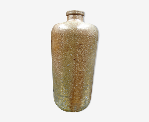 Bouteille en grès signée AK - Puisaye vers 1970