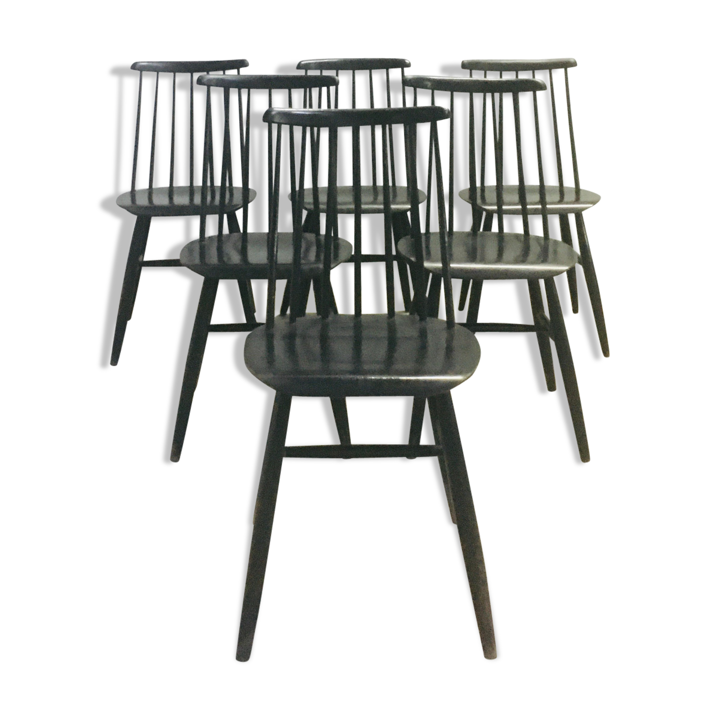 Suite of 6 Fanett chairs by Ilmari Tapiovaara