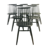 Suite of 6 Fanett chairs by Ilmari Tapiovaara