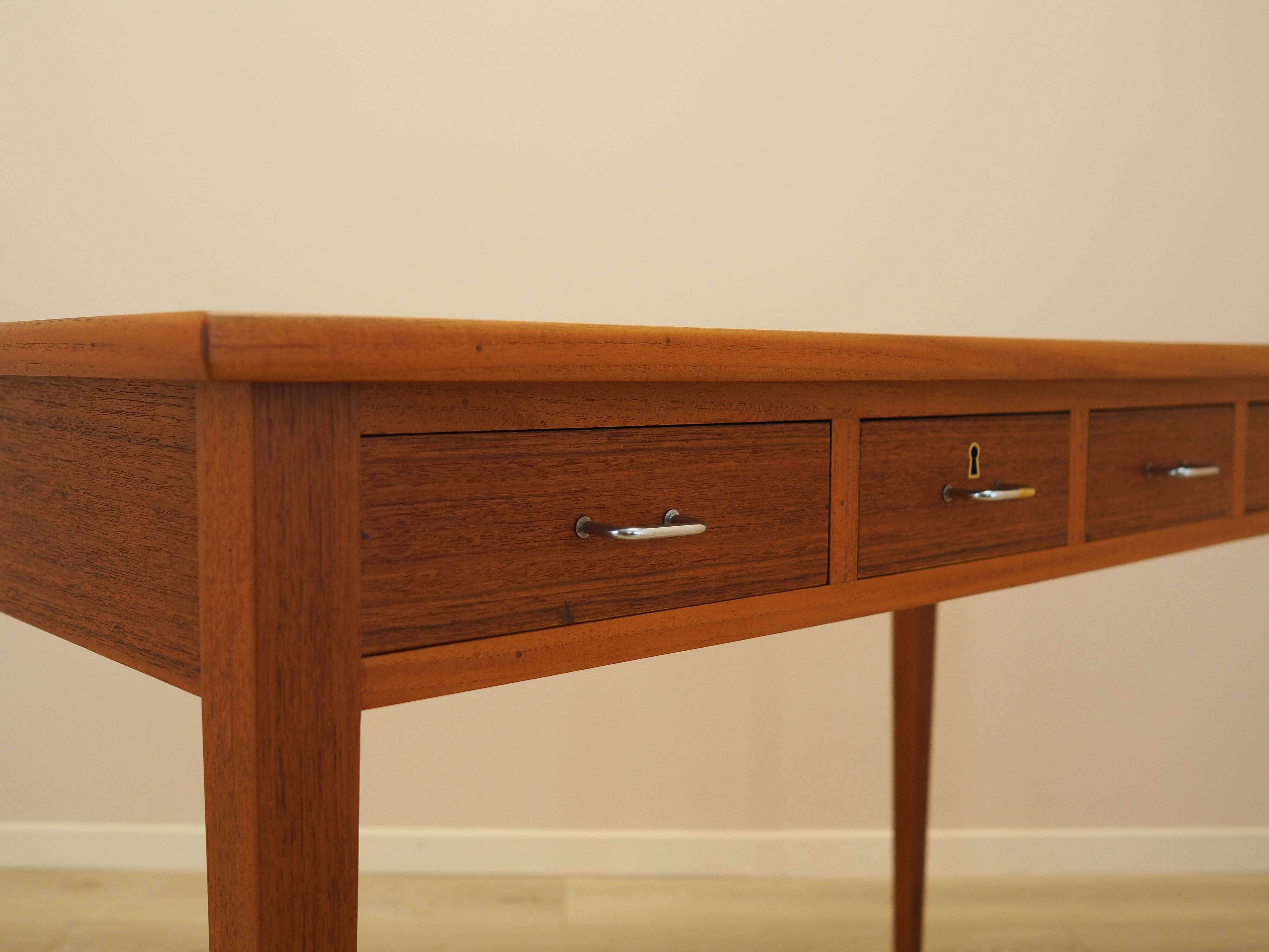 Teak desk, Danish design, 1970s, made in Denmark