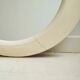 Round space age mirror in lacquered wood, Italy, 1970-1980