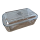 Vintage duralex France butter dish molded glass butter box
