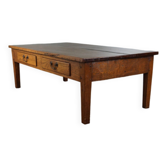 Table basse de ferme ancienne en bois