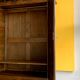 Spanish brutalist cabinet in solid oak, 1940s