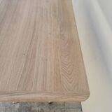 Antique Aerogommer bistro restaurant table with cast iron legs