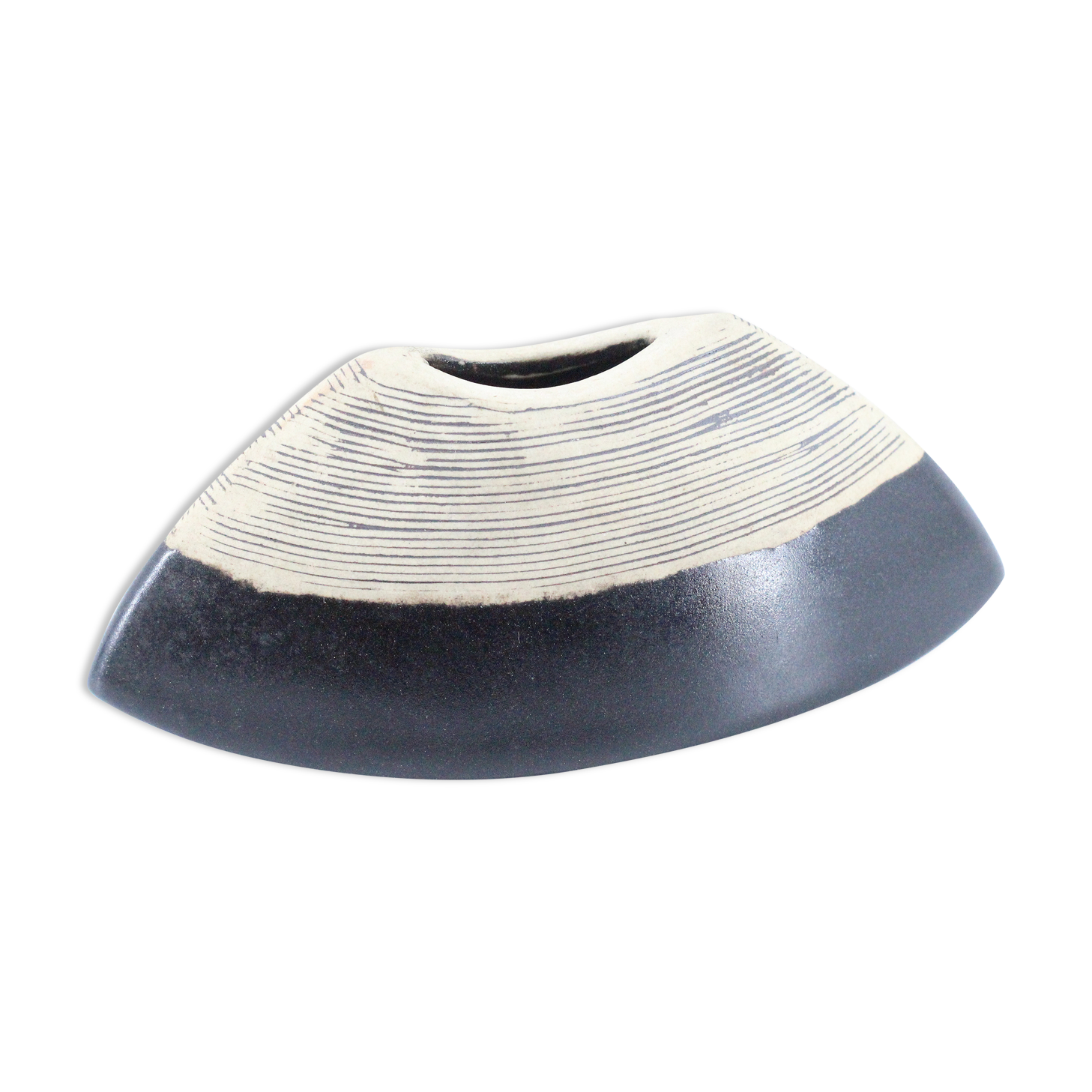 Vase céramique marron