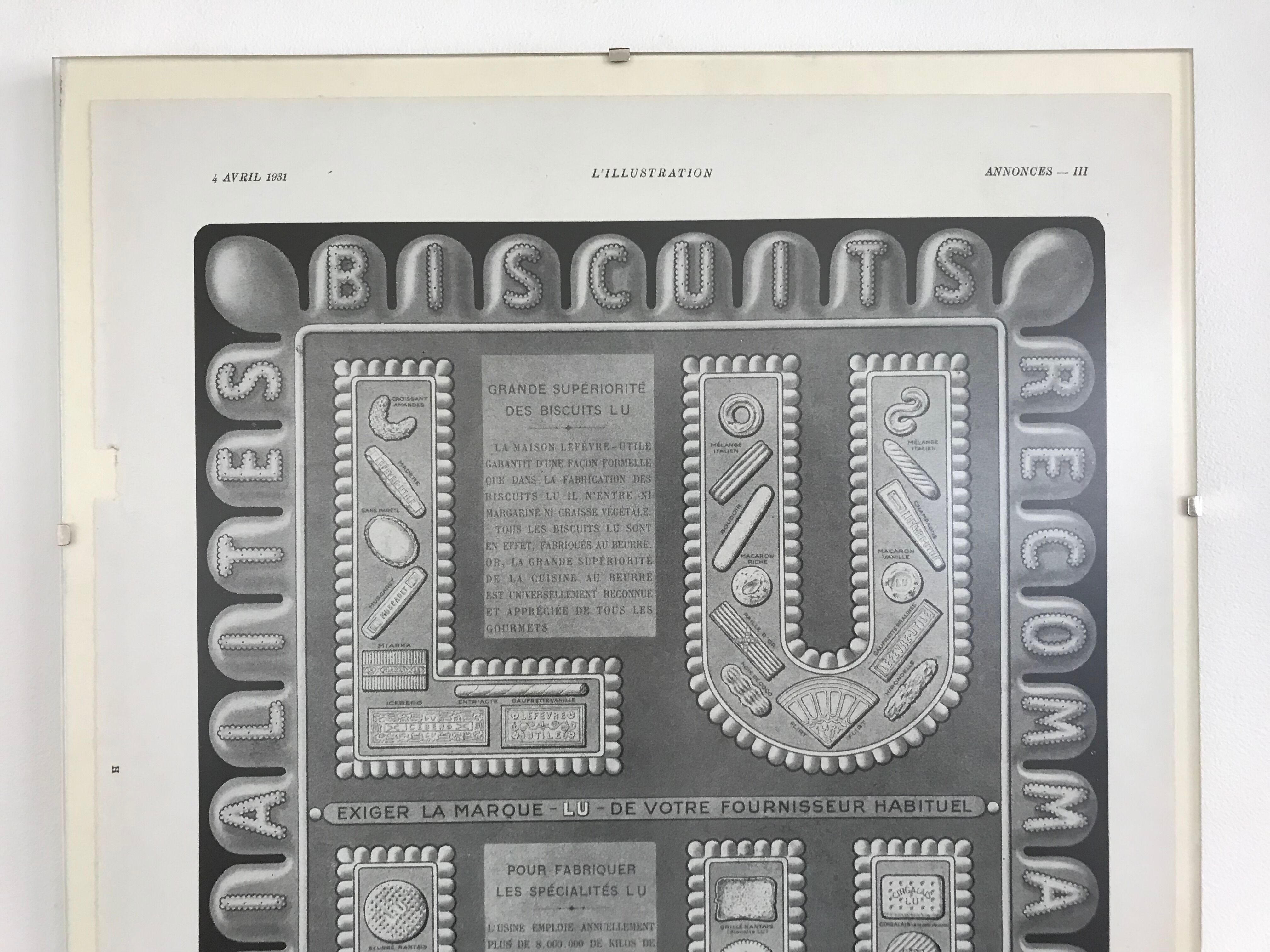 Advertising poster LU 1931