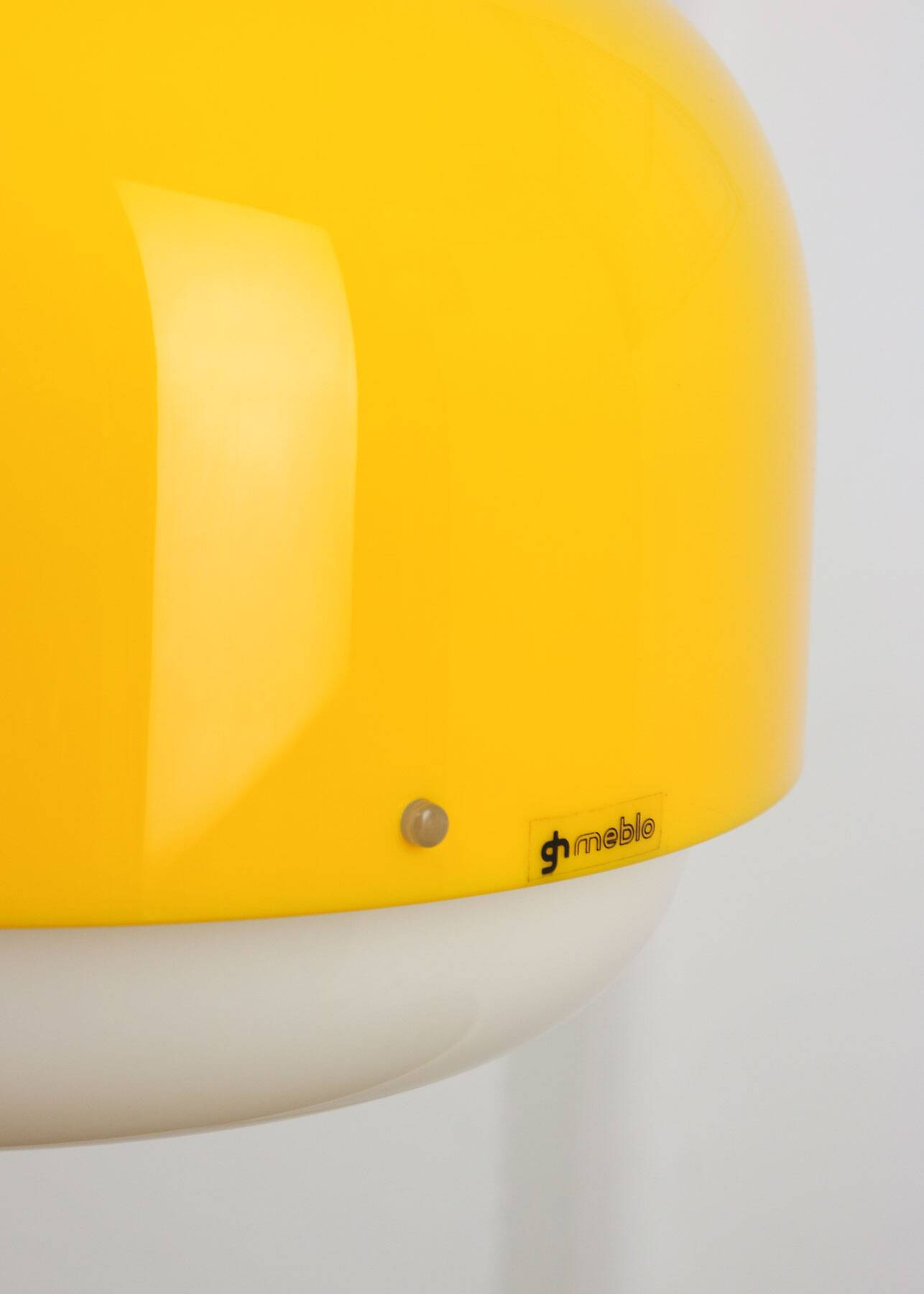 Space Age Yellow Medusa Floor Lamp by Luigi Massoni for Guzzini, 1970s