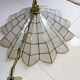 Chandelier suspension mother-of-pearl and brass