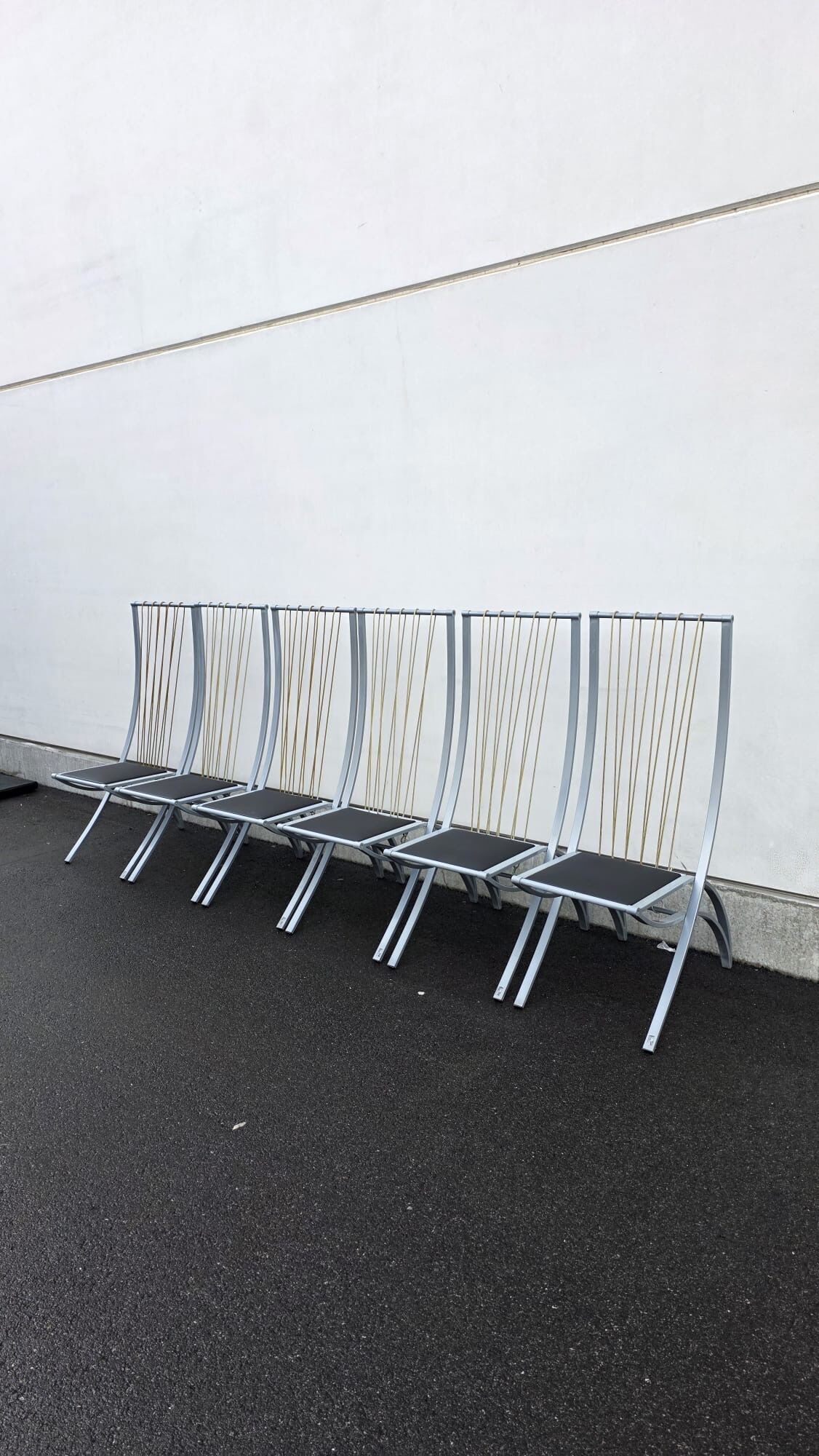 Set of 6 "Harp" chairs by Dietrich, Germany, 1980s.