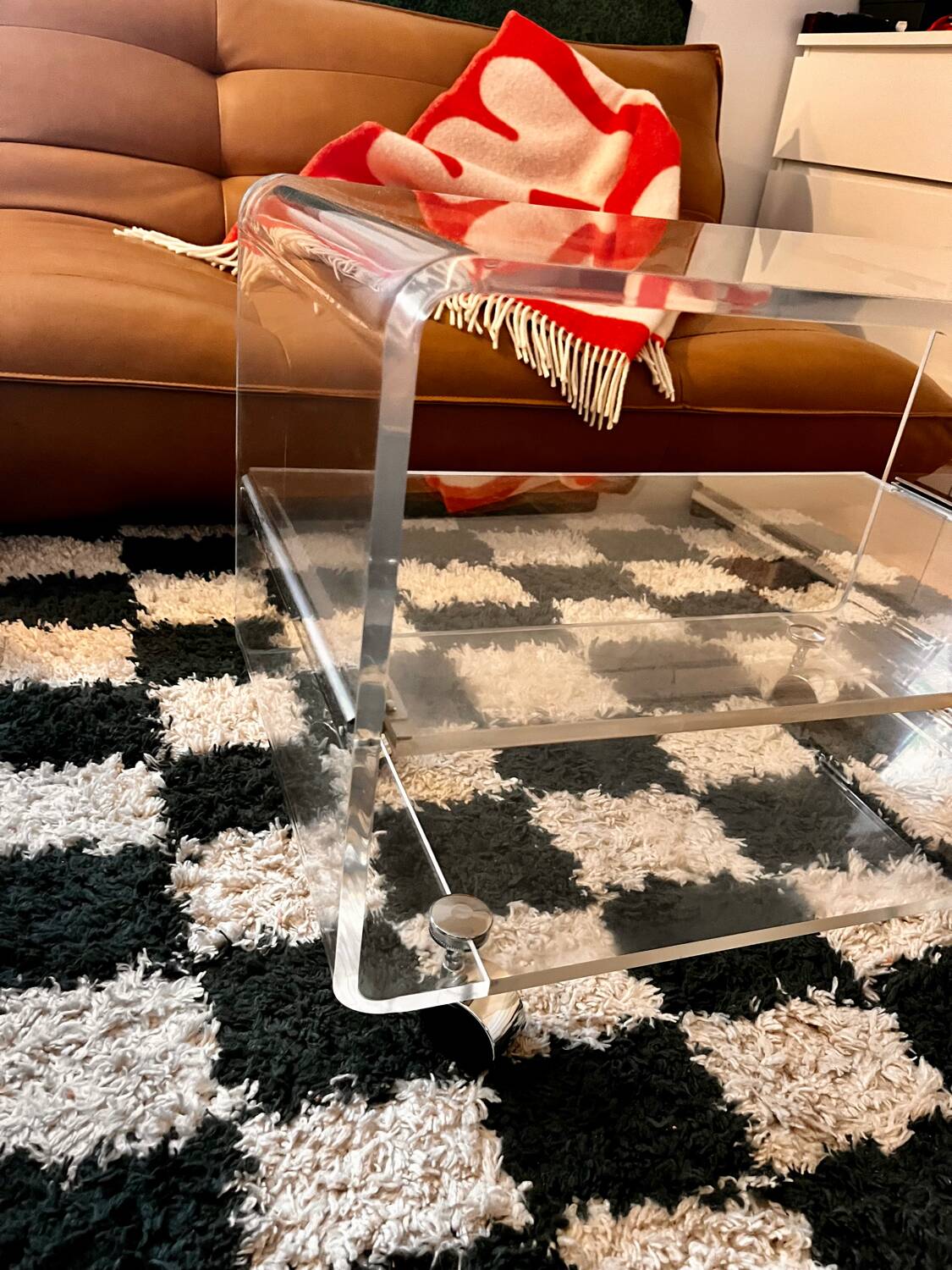 Plexiglass coffee table