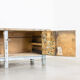 Antique industrial workbench