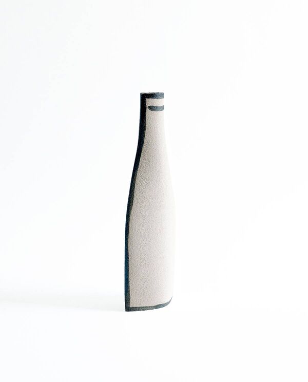 Vase En Céramique ‘Morandi Bouteille - Black’