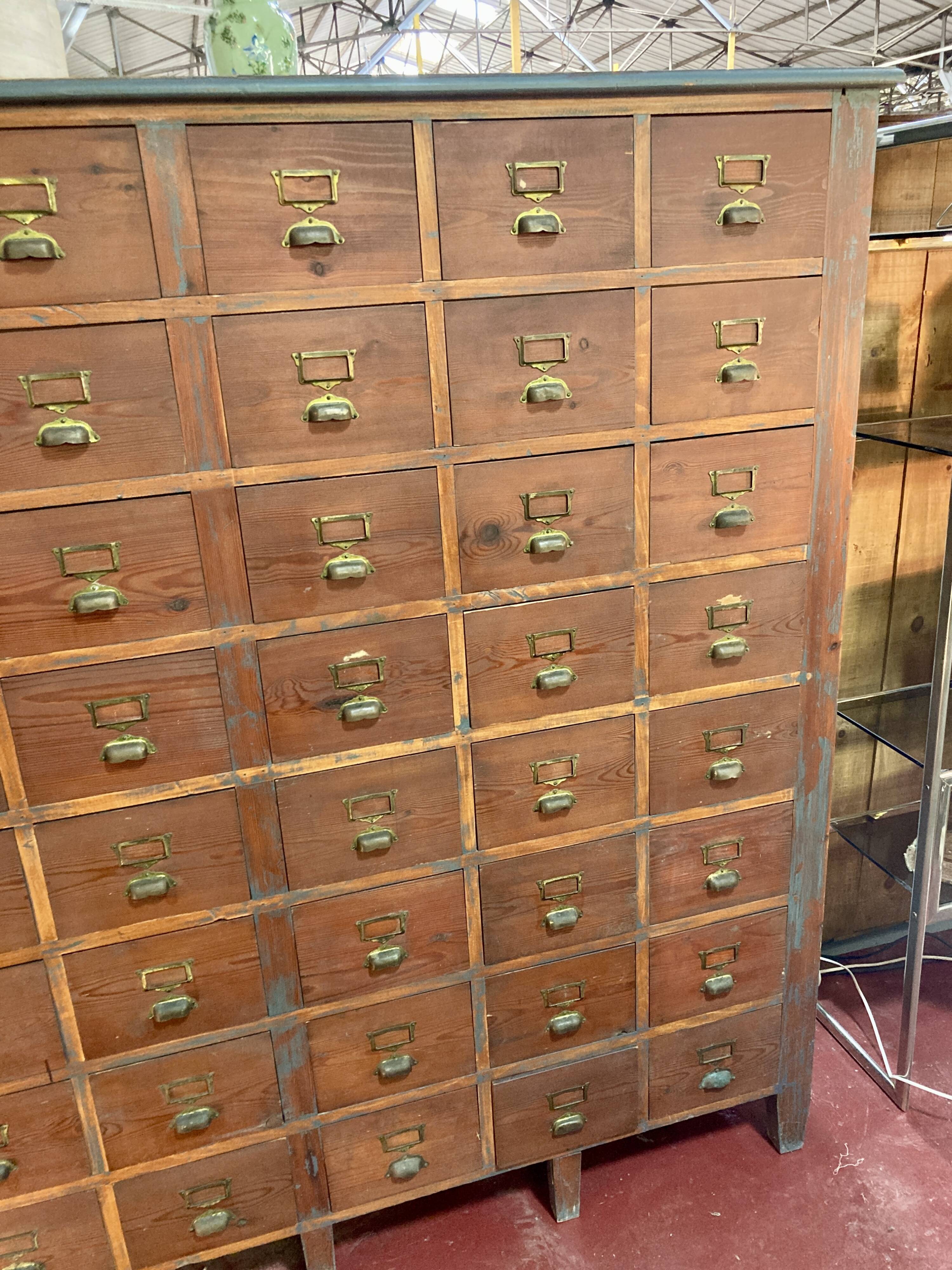 Trade furniture - 48 drawers - L 181 x H 174