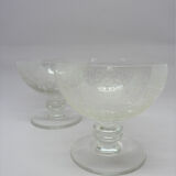 5 glasses of Baccarat France champagne glasses