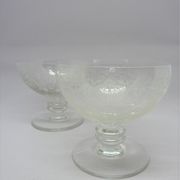 5 glasses of Baccarat France champagne glasses