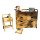 Rattan chest of drawers