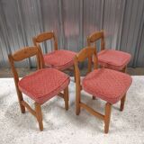 Set of 4 Guillerme et Chambron designer chairs, Votre Maison edition