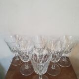 Set of 6 vintage diamond glasses