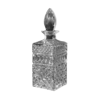 Glass whiskey decanter 1970