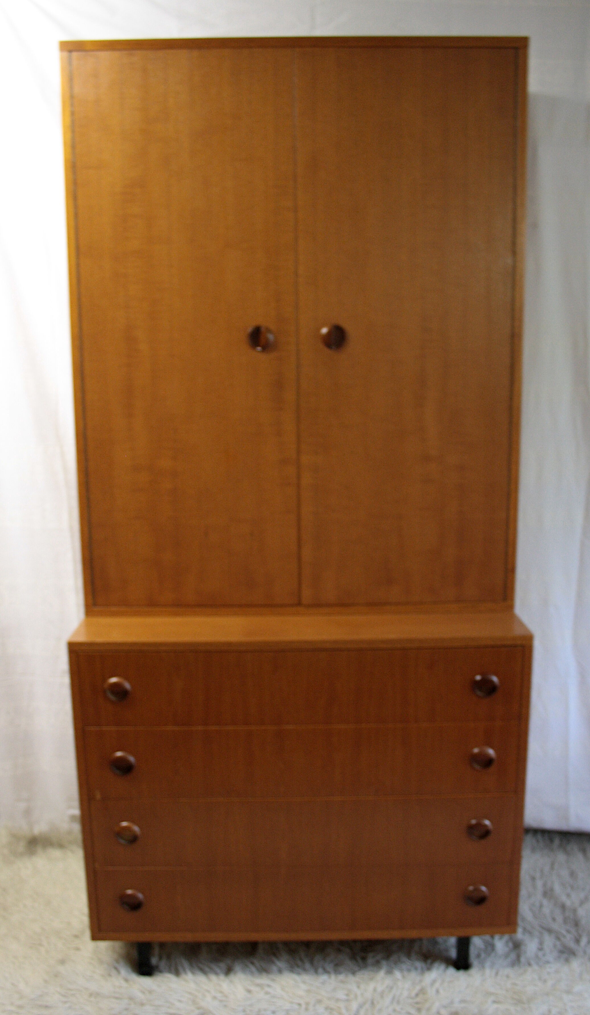 Scandinavian teak dresser and storage, 60's