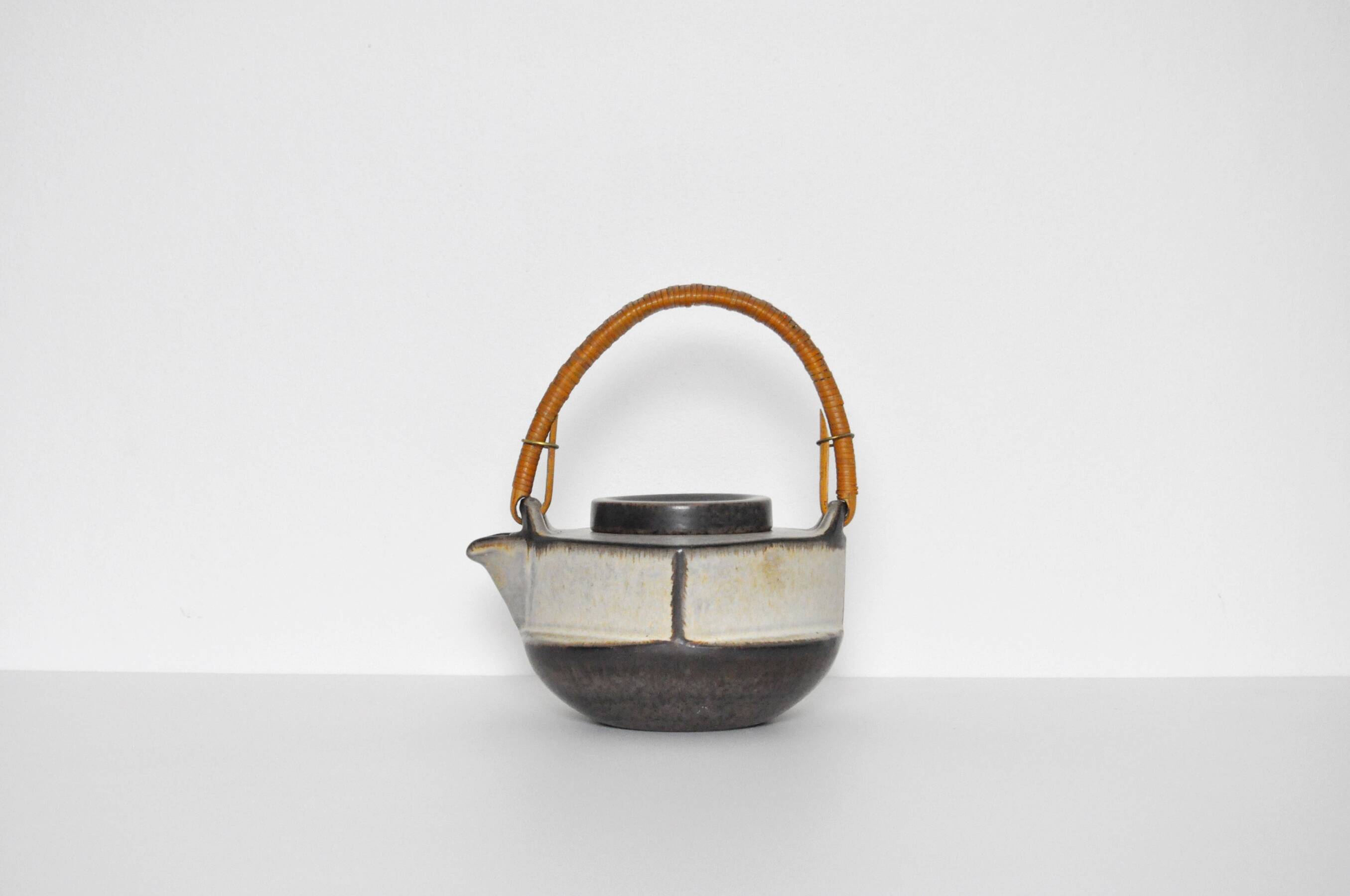 Michael Andersen & Søn glazed ceramic teapot, Denmark 1960s