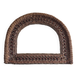 Vintage rattan mirror 1960
