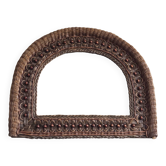 Vintage rattan mirror 1960