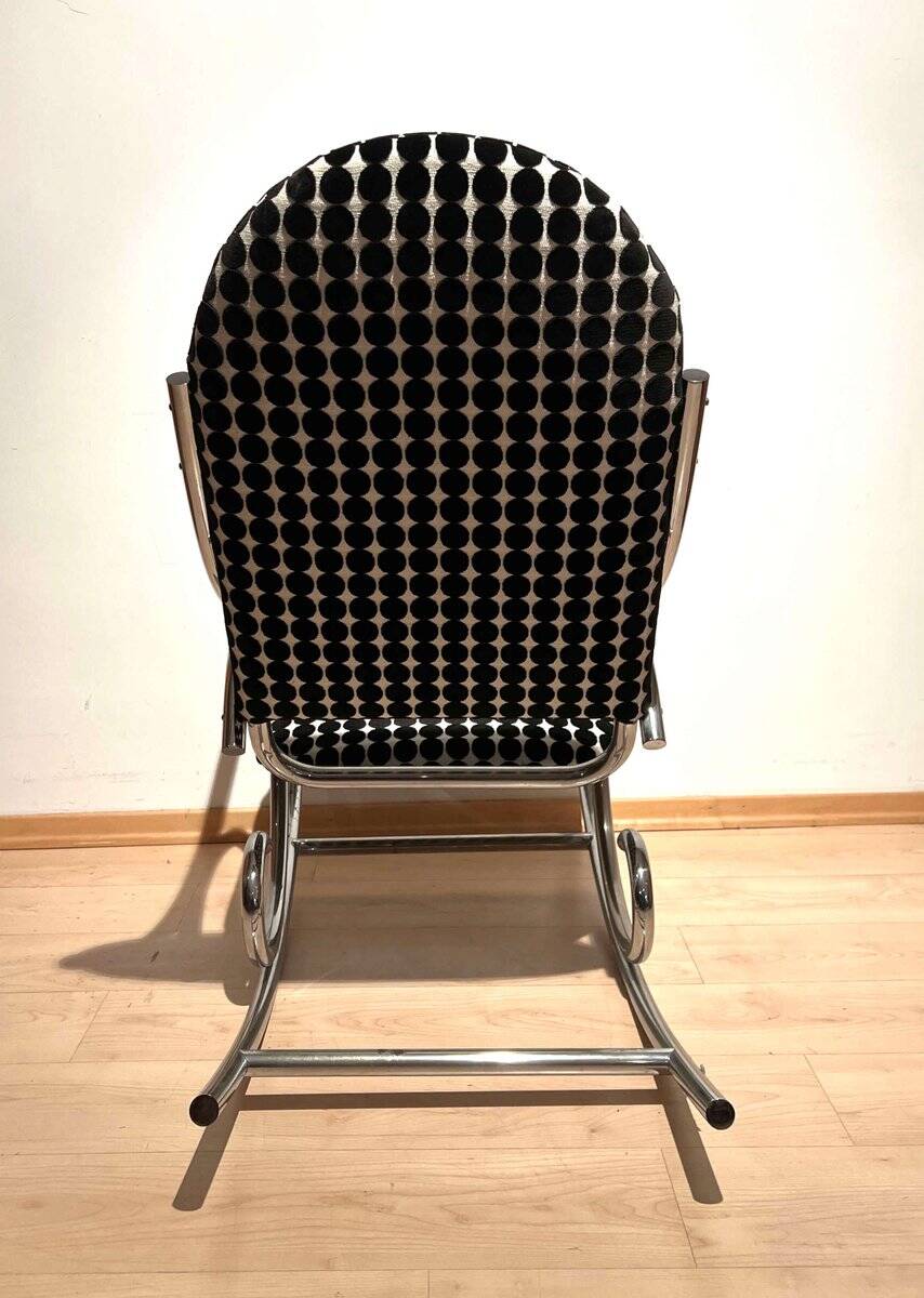 Bauhaus Rocking Chair in Chromed Tubular Steel, Germany, 1930s