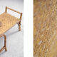 Bauhaus rattan armchair with ottoman by Erich Dieckmann, 1930s