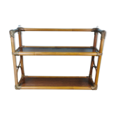 Bamboo and rattan shelf