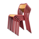 Lot de 6 chaises d'école Mullca taille adulte des années 80