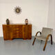 Antique walnut sideboard in Art Deco style from the 1930s.