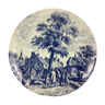 Large decorative dish in Delft earthenware