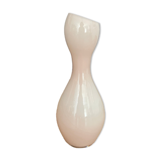 Vase soliflore en pâte de verre rose