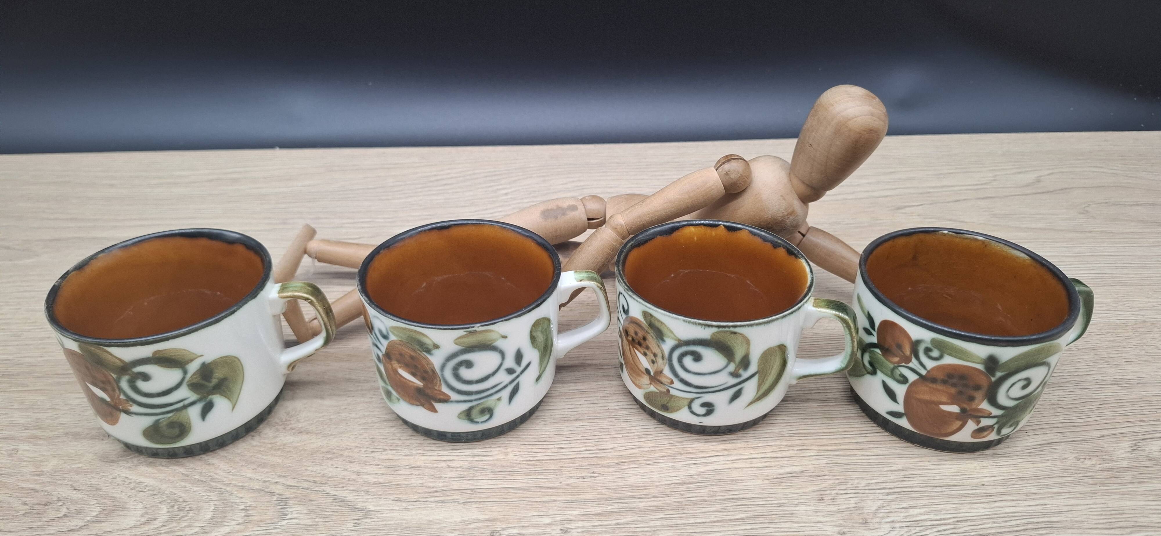 Set of 4 Argenteuil Boch cups 1966