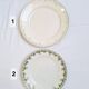 Longwy and Moulin des Loups Violetta round green platter