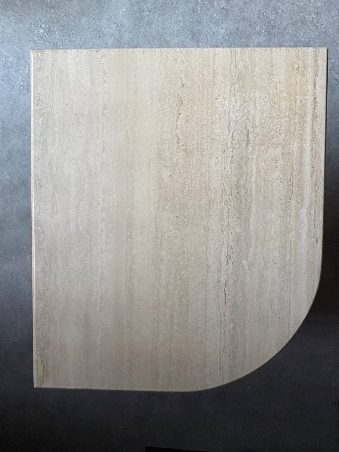 Vintage travertine side table Italy