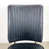 Retro office chair | swivel vintage black chair