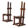 Pair of rustic Wabi Sabi Chairs, 1950s