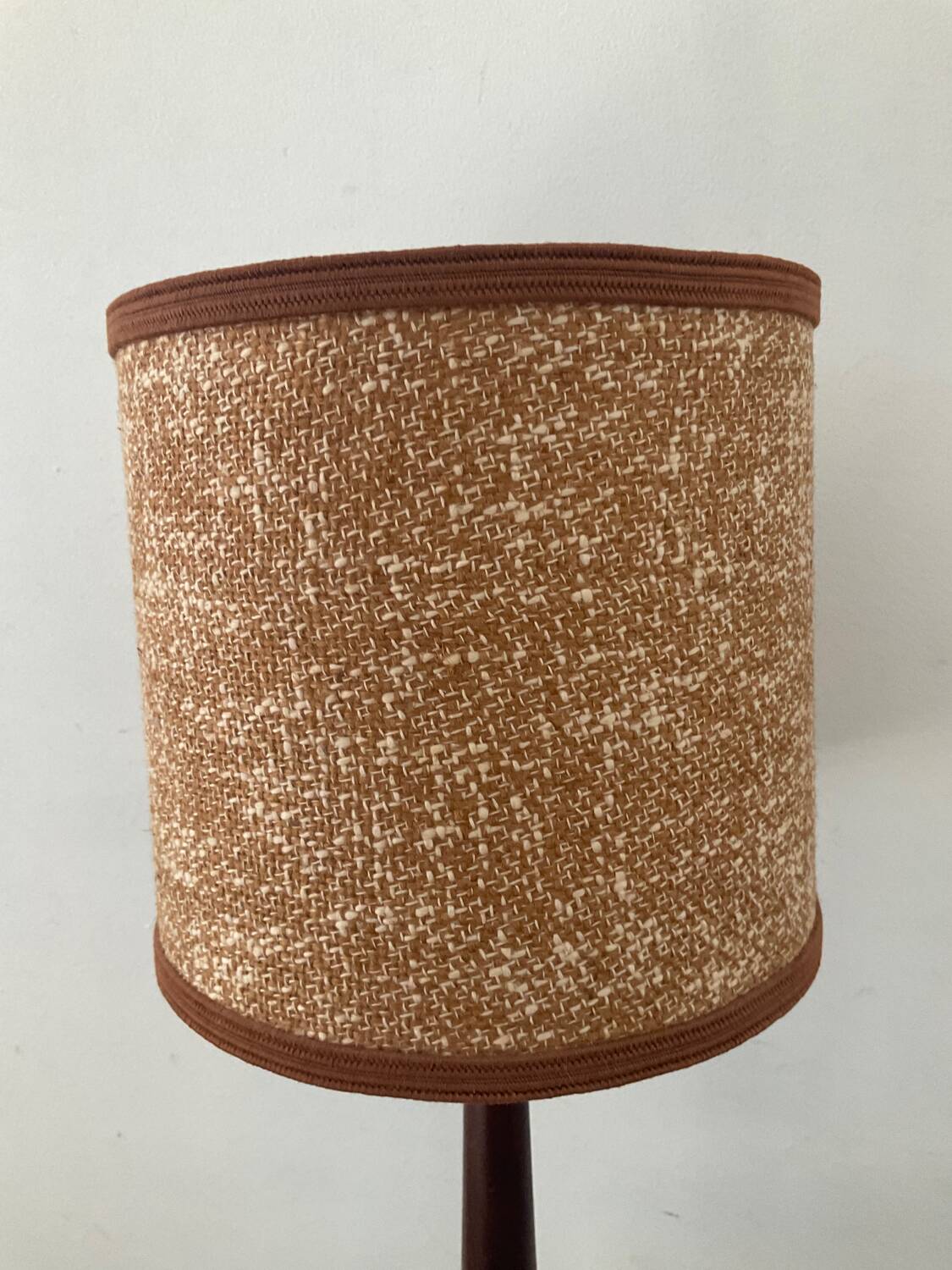 Scandinavian teak and glass lamp from the 60s