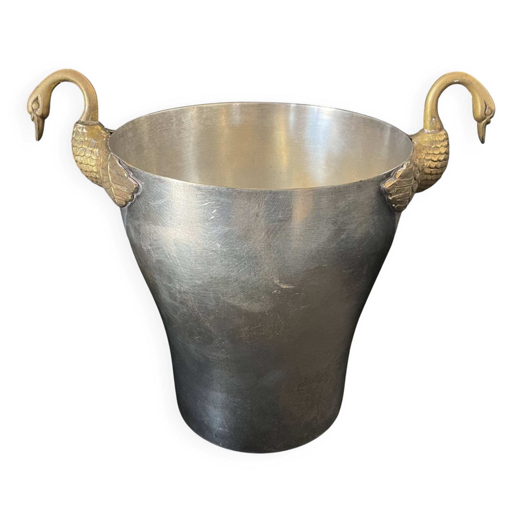 Champagne bucket with swans