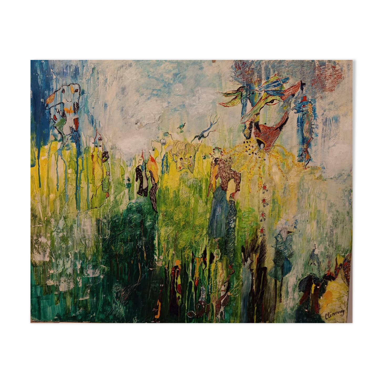 Oil painting signed