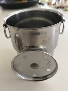 Stainless ice bucket