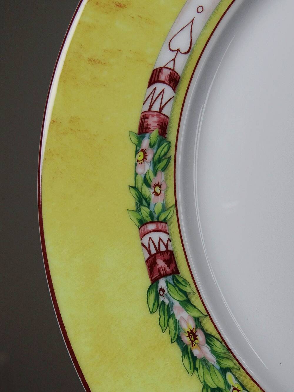 6 dessert plates Jean-Louis Coquet Limoges Terre de Sienne vintage